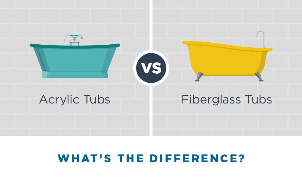 What’s the difference between acrylic and fiberglass tubs