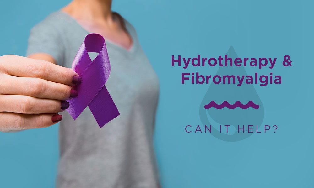 Woman holding a purple ribbon to represent support for fibromyalgia